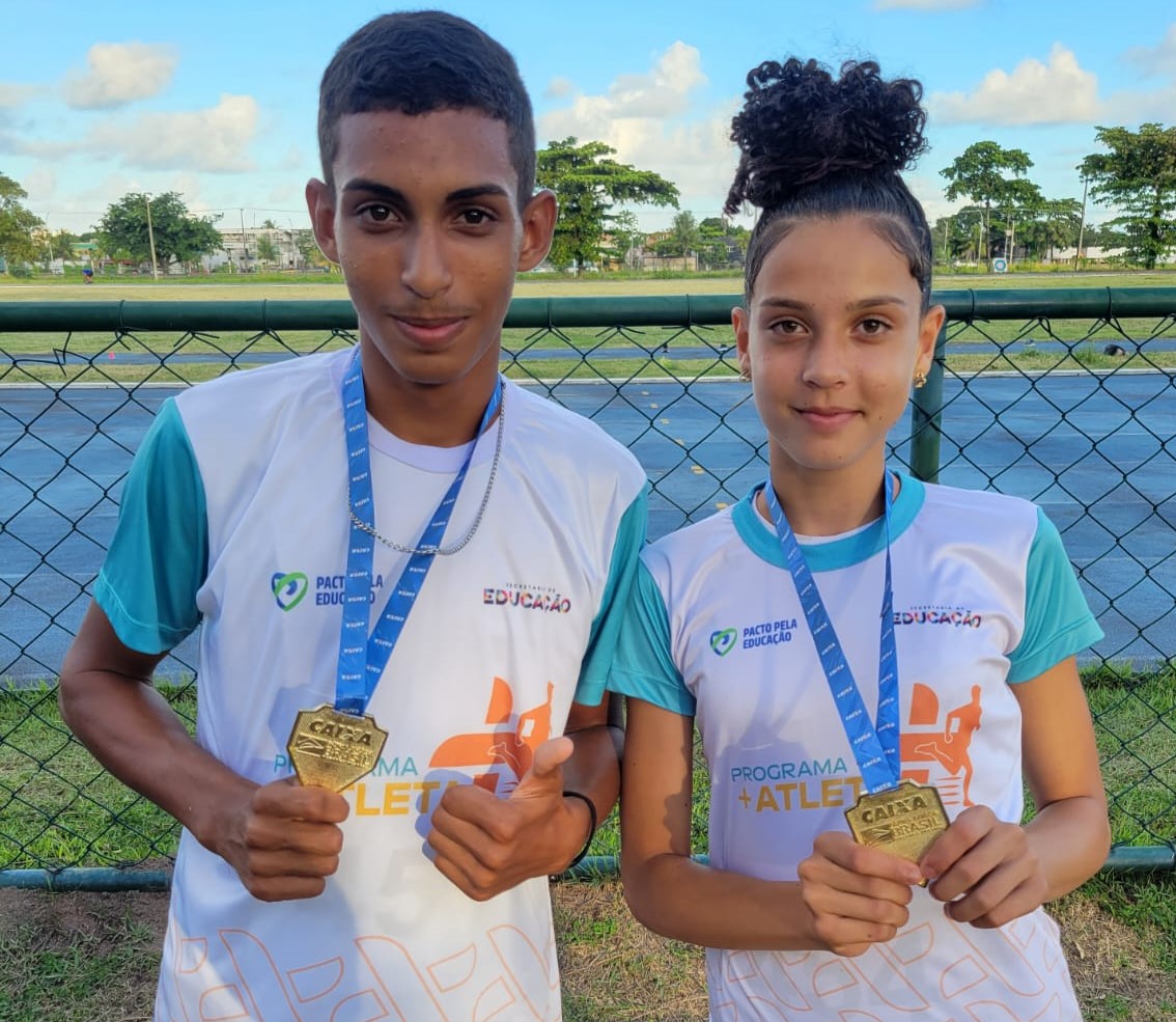 + Atletas: Estudantes conseguem ouro e prata no Campeonato Pernambucano de Atletismo Sub-16